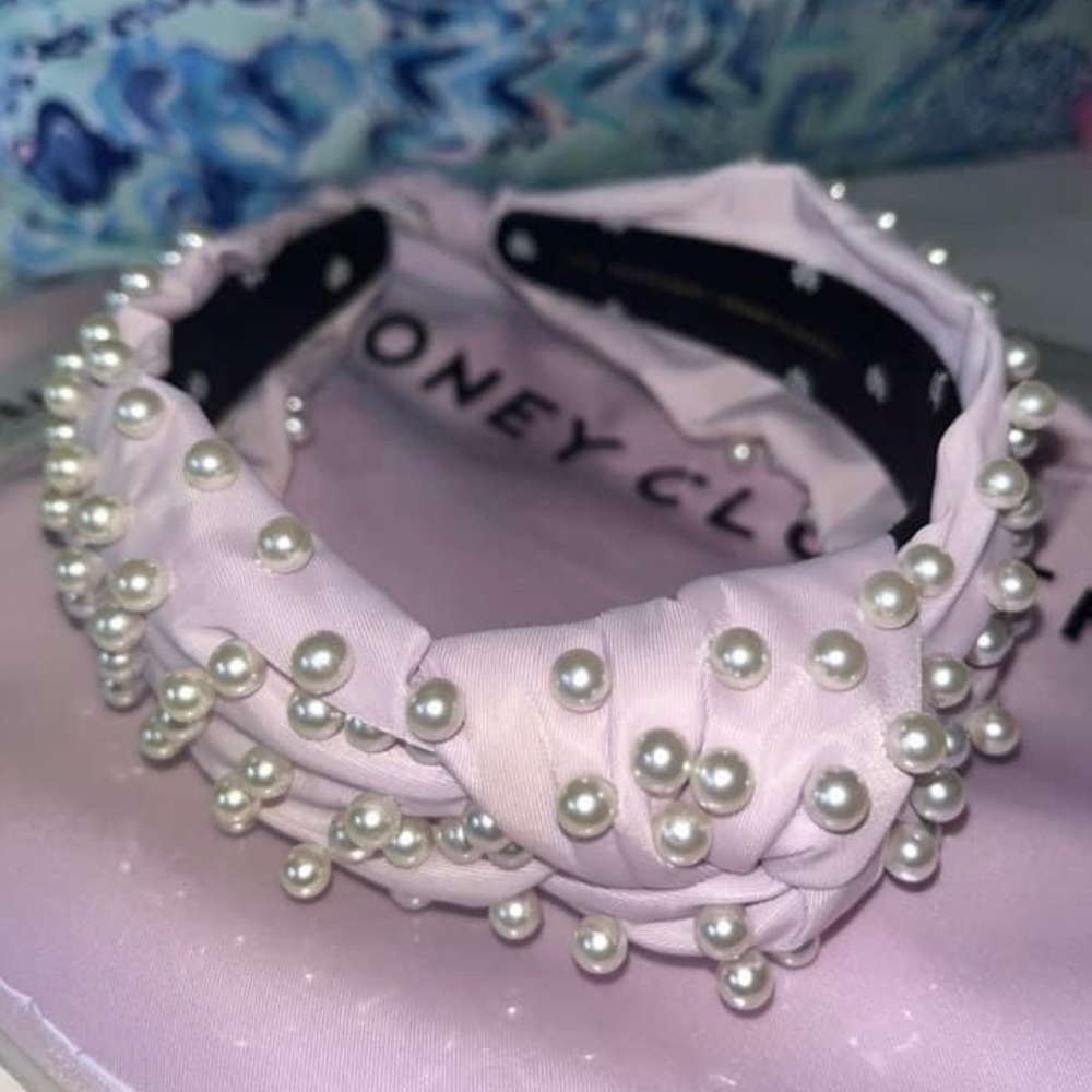 SCL x Lele Sadoughi Pearl embellished headband